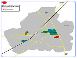 Map of Chakwal City