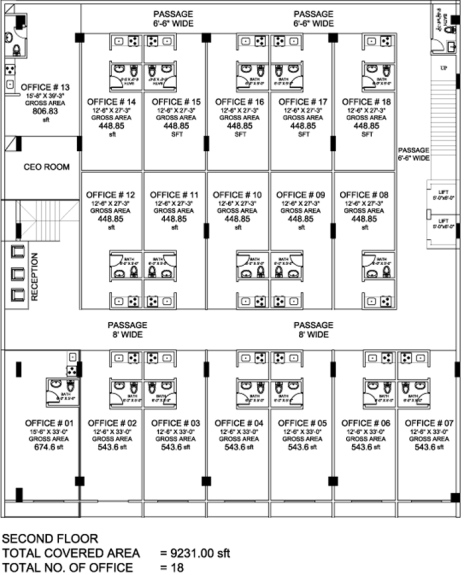 »Layout Plan of 2nd Floor