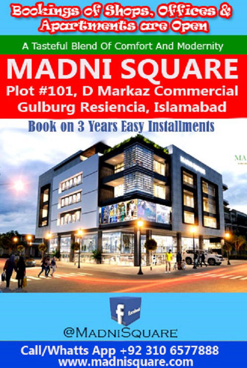 Golden Opertunity to INVEST in - Madni Square Gulburg Residencia