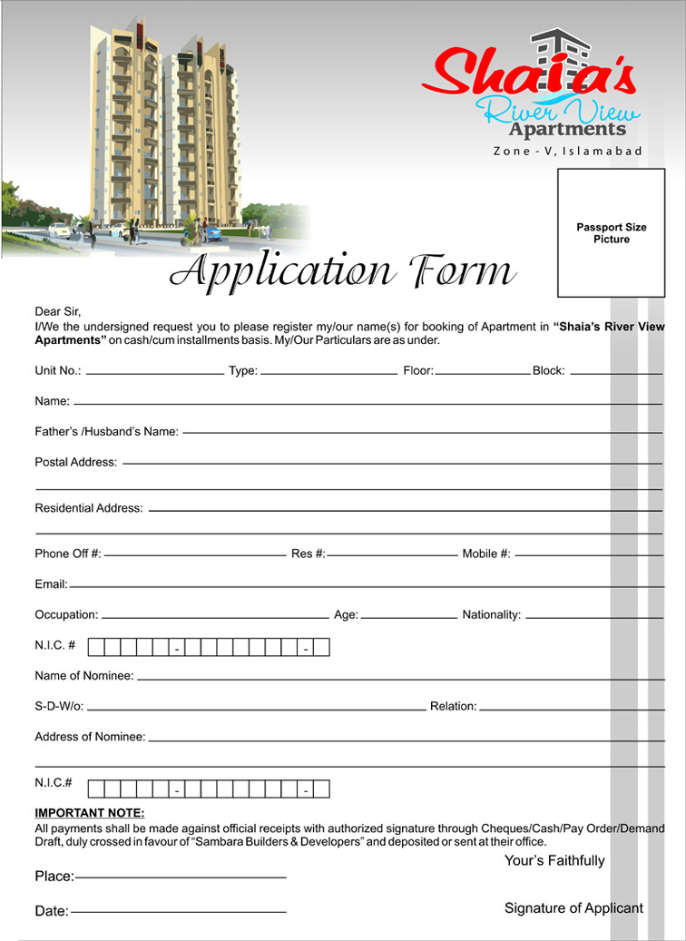 Right Click Here to Save or Print Application Form Page 1